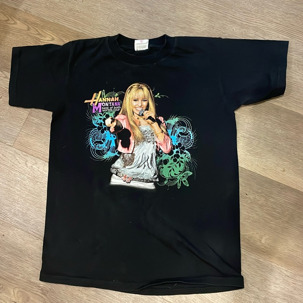 Vintage Hannah Montana 'Best of Both Worlds' 2008 Tour T-Shirt